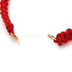 Fabricación de pulsera de cordón de nailon trenzado ajustable&nbsp;AJEW-JB00761-02