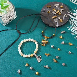 100 pz 20 barre per tubi in lega di stile tibetano&nbsp;TIBEB-TA0001-27