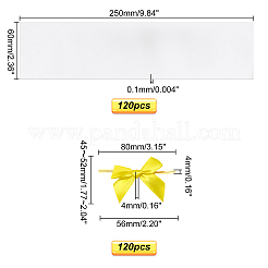 240 Stück 2 Stil Polyester Verpackungsband Schleifen&nbsp;AJEW-PH0003-60