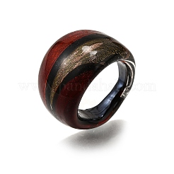 Mischhandgedrehten lampwork Breitbandringe&nbsp;RJEW-X0005-B