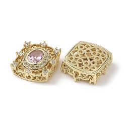Abalorios de latón con pavé de circonitas&nbsp;X-KK-G491-36G-02