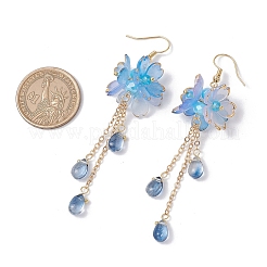 Pendientes colgantes de flores&nbsp;EJEW-TA00636-04