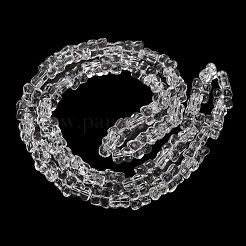 Chapelets de perles en verre transparente  &nbsp;GL-CBAAE04-01K