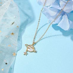 Colliers avec pendentifs en laiton&nbsp;NJEW-TA00163