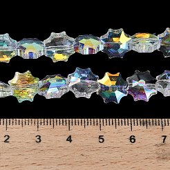 Galvanisieren transparente Glasperlen&nbsp;EGLA-H112-04AB-01