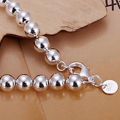 Laiton 8mm bracelets de la chaîne à billes&nbsp;BJEW-BB12510