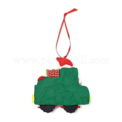 Weihnachtsauto handgemachte Polymer Clay Anhänger Dekorationen&nbsp;LS-HJEW-P017-03D