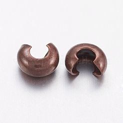 Couvre de perles à écraser en laiton &nbsp;KK-H289-NFR-NF