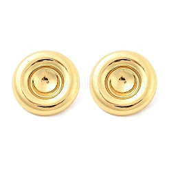 Pendientes de botón planos y redondos de acero inoxidable 304&nbsp;EJEW-A125-60G