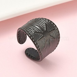 Offene Manschettenringe aus Edelstahl 304&nbsp;LS-RJEW-D338-02F-EB