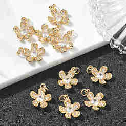 Pendentifs en laiton Shegrace avec zircon cubique transparent&nbsp;XGRQ3K935-542G