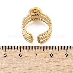 Mehrschichtige offene Manschettenringe aus Edelstahl 304&nbsp;RJEW-Z078-07G