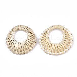 Handgefertigte Anhänger aus Rohrgeflecht / Rattan&nbsp;WOVE-T006-060B