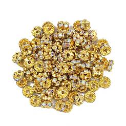 Messing Strass Zwischen perlen&nbsp;RSB028NF-02G