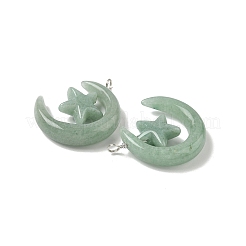 Pendenti avventurina verde naturale&nbsp;G-Z086-01P-24