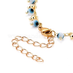 Colliers pendentifs mauvais œil rond&nbsp;NJEW-JN03498