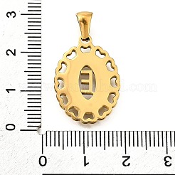 Pendentifs en acier inoxydable 304 doré&nbsp;STAS-K300-02G-E