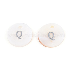 Natürlichen Süßwasser-Muschel Anhänger&nbsp;LS-SHEL-Q018-01A-Q-P