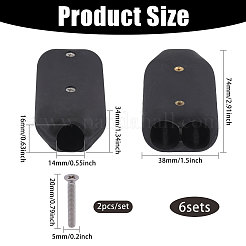 6 sac de serre-câble réutilisable en nylon&nbsp;AJEW-CA0004-80D