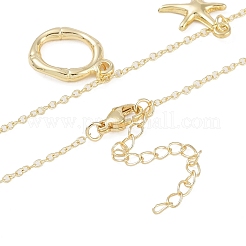 Colliers avec pendentif initial en forme de coquille plaqué or 18 carat&nbsp;IL8059-15