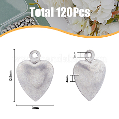 120 breloque en acier inoxydable 304&nbsp;STAS-HY0001-28