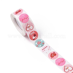 Pegatinas de papel redondas del día de san valentín&nbsp;DIY-I107-03A