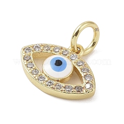 Véritables breloques en zircon cubique micro pavé en laiton plaqué 18k or véritable&nbsp;KK-L209-071G-02