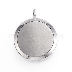 Medaillonanhänger mit Diffusor aus chirurgischem Edelstahl 316&nbsp;STAS-H342-24P