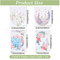 4 autocollant décoratif en PVC&nbsp;DIY-GF0013-86