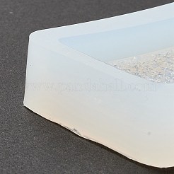 Nachahmung eingebettete Strass-Rechteck-Anhänger-Silikonformen&nbsp;DIY-I090-11
