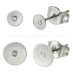 100 pièce de 2 styles de boucles d'oreilles à tige en acier inoxydable 304&nbsp;STAS-YW0003-44