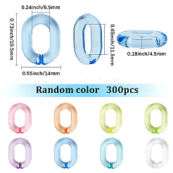 300 Stück transparente Schnellverbinder aus Acryl&nbsp;TACR-SP0001-42