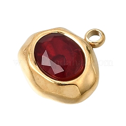 Pendentifs en acier inoxydable 304 pavés de zircones cubiques&nbsp;CU-CBADCF0-05G