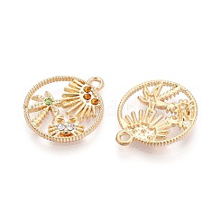 Anhänger aus Legierung und Strass&nbsp;PALLOY-T092-17G