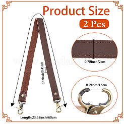2 Stück Ledertaschengurt&nbsp;PURS-CL0001-12B