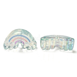 Placage uv perles d'émail acrylique irisé arc-en-ciel&nbsp;OACR-G012-08A