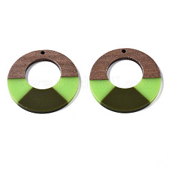 Pendenti in resina e legno di noce&nbsp;RESI-S389-068A-A06