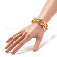 Bling Glasperlen Wickelarmband&nbsp;BJEW-JB07746-04