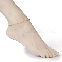 Cavigliere sfaccettate rotonde con perline di tormalina naturale&nbsp;AJEW-AN00360-02