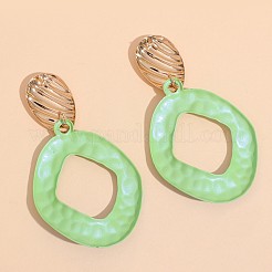 Orecchini pendenti a rombo in lega per cottura&nbsp;WG48396-01