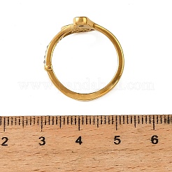 Offene Manschettenringe aus 304 Edelstahl mit Mikropflaster und Zirkonia&nbsp;SA-CBA183D-03G