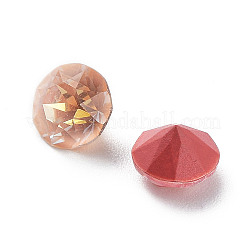 Cabochon di strass di vetro k9 galvanizzato&nbsp;RGLA-M016-C02-AM