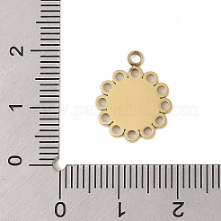 Pendentifs en acier inoxydable 304 émaillés&nbsp;STAS-P377-10G-B