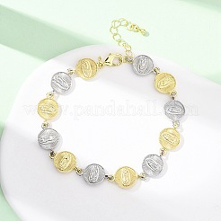Bracelets à maillons en laiton pour femmes&nbsp;BJEW-G762-03GP-02