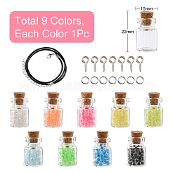 DIY Wishing Bottle Pendant Halskette Making Kit&nbsp;DIY-YW0005-80