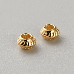 925 plata de ley perlas corrugadas&nbsp;STER-WH0027-05G-03