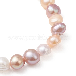 Stretch-Armbänder mit natürlichen Süßwasser-Zuchtperlen für Damen&nbsp;BJEW-JB13135