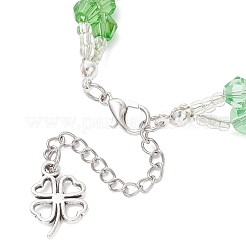 Imitation österreichischer Kristall 5301 Doppelkegel Perlenarmbänder für Frauen&nbsp;BJEW-JB12735