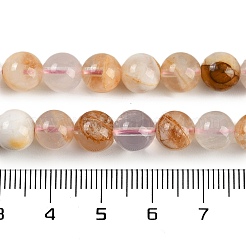 Fili di perline di fiori di ciliegio naturale agata&nbsp;G-H062-A02-02