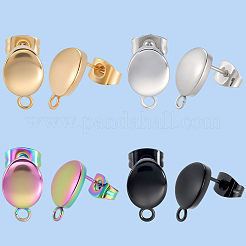 40 pieza de accesorios para pendientes de acero inoxidable 304&nbsp;STAS-BBC0007-48